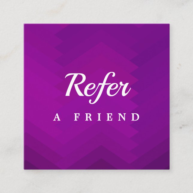 Professional Salon & Spa Referral Card | Editable  (Front)