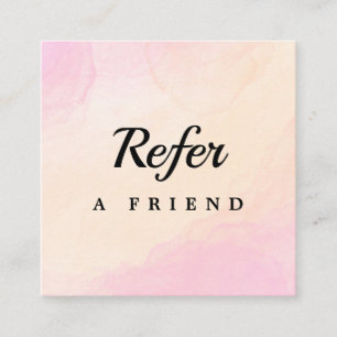 Professional Salon & Spa Referral Card Editable