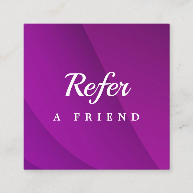 Professional Salon & Spa Referral Card | Editable  (Front)