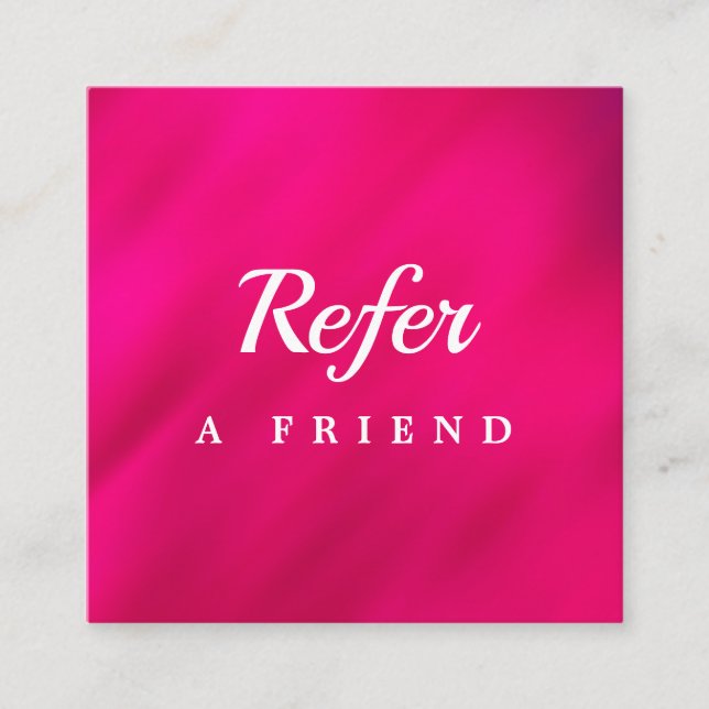 Professional Salon & Spa Referral Card | Editable  (Front)