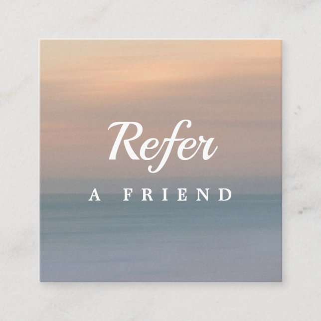 Professional Salon & Spa Referral Card | Editable  (Front)