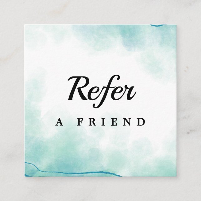 Professional Salon & Spa Referral Card | Editable  (Front)