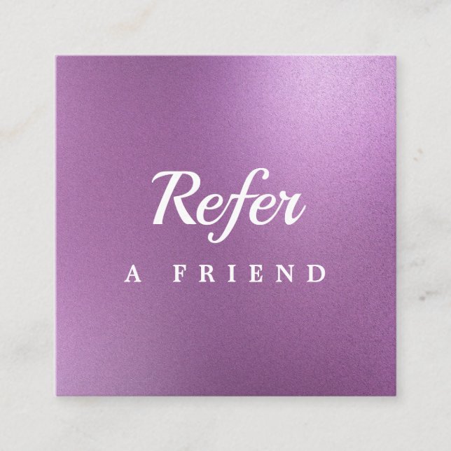 Professional Salon & Spa Referral Card | Editable  (Front)