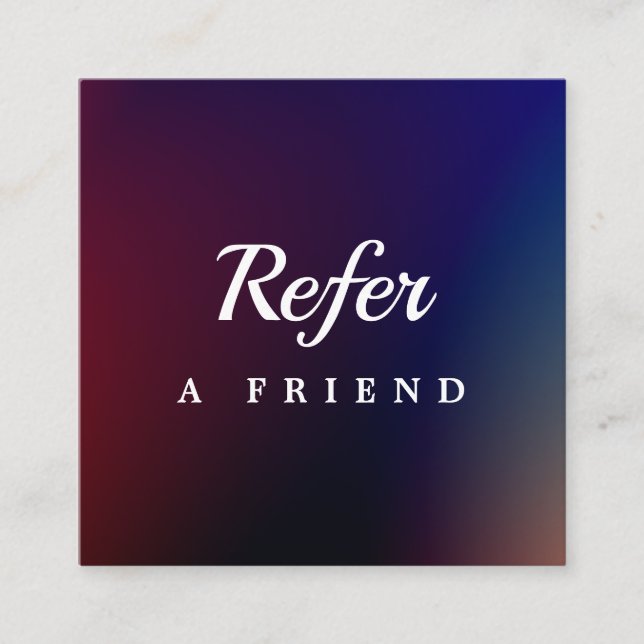 Professional Salon & Spa Referral Card | Editable  (Front)