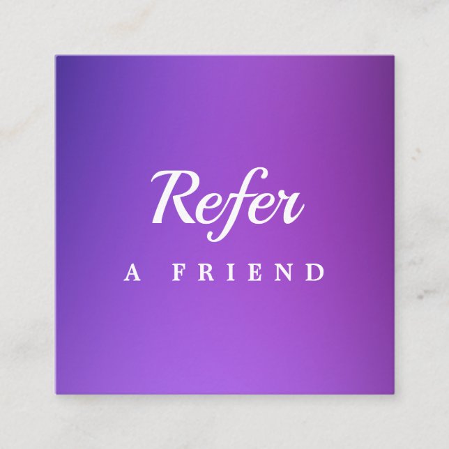 Professional Salon & Spa Referral Card | Editable  (Front)