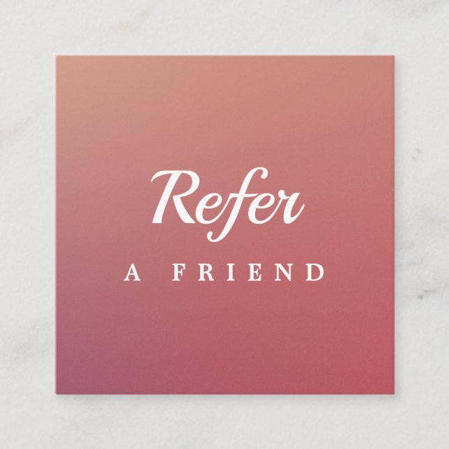 Professional Salon & Spa Referral Card | Editable  (Front)