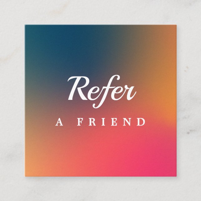 Professional Salon & Spa Referral Card | Editable  (Front)