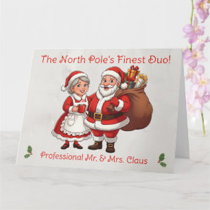 Professional Santa Business Card Mail Mr&Mrs Claus