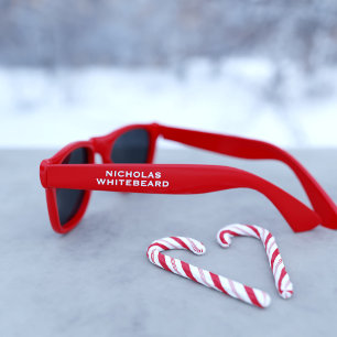 Professional Santa Claus Red Sunglasses
