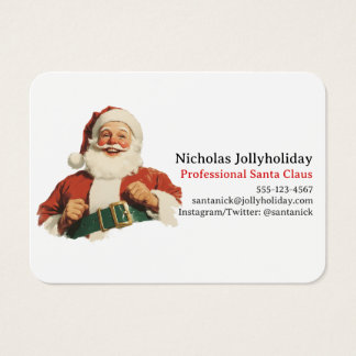 Professional Santa Claus Retro Vintage Informal