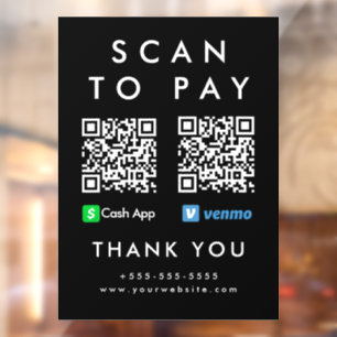 Professional Scan to Pay Venmo Cash App QR Code