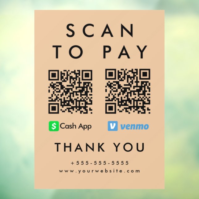 Professional Scan to Pay Venmo Cash App QR Code (Sheet 3)
