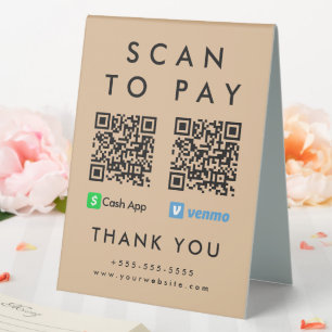 Professional Scan to Pay Venmo Cash App QR Code