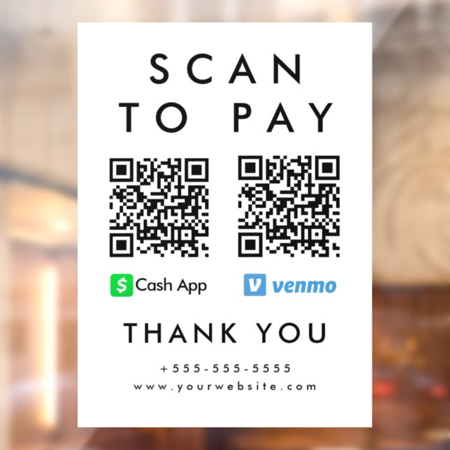 Professional Scan to Pay Venmo Cash App QR Code (Sheet 2)