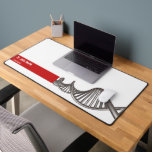 Professional Science DNA Strand Medical Desk Mat<br><div class="desc">Professional business design for medical purposes featuring medical symbol silver chrome strand of 3D DNA on a clean background. Perfect for any business related to healthcare like a medical office, doctor office, clinic or hospital; especially associated with science of DNA, genetic testing, gen research, scientists of biology, cytology, professions in...</div>