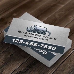 Professional Septic Tank Service Business Card