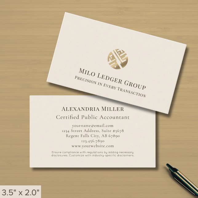 Professional Services Firm Business Card (Creator Uploaded)