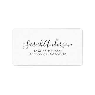 Professional Signature Script  Label