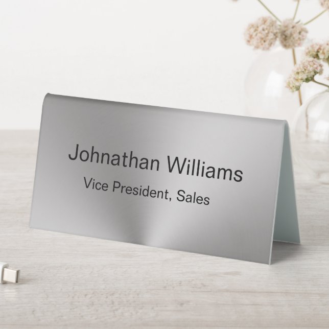 Professional Silver and Black Template Name Title (In SItu (Table))