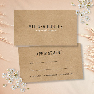 Professional Simple Appointment Reminder Card