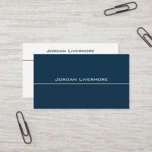 Professional, Simple, Basic, Teal & White Modern Business Card