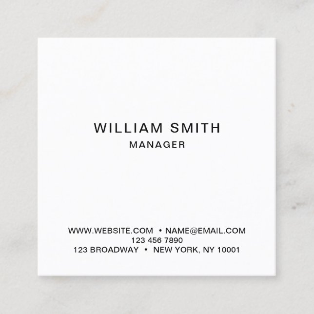 Professional Simple Business Card (Front)
