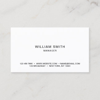 Professional Simple Business Card