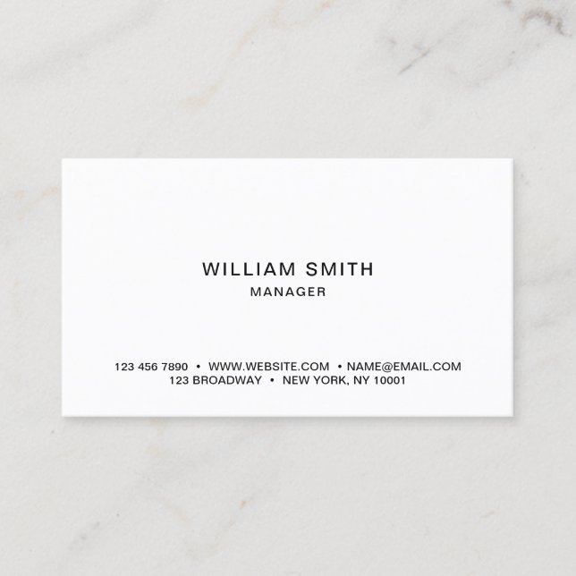 Professional Simple Business Card (Front)