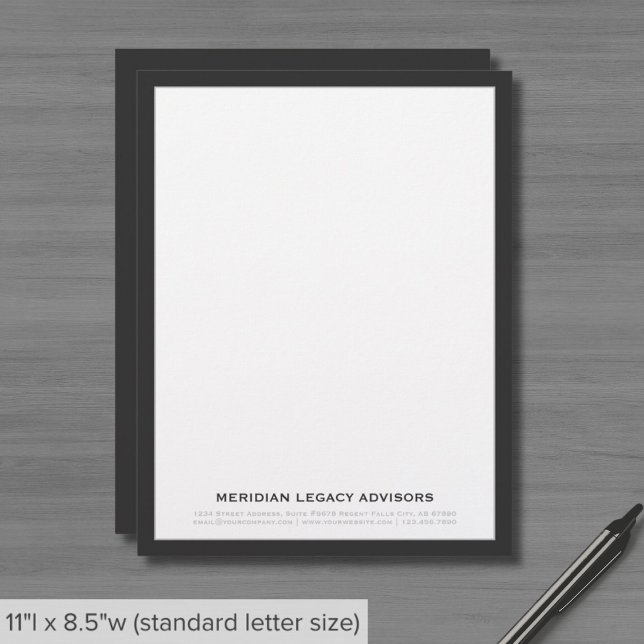 Professional Simple Classic Letterhead (Creator Uploaded)