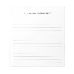 Professional Simple Classic Modern Basic Grey Notepad