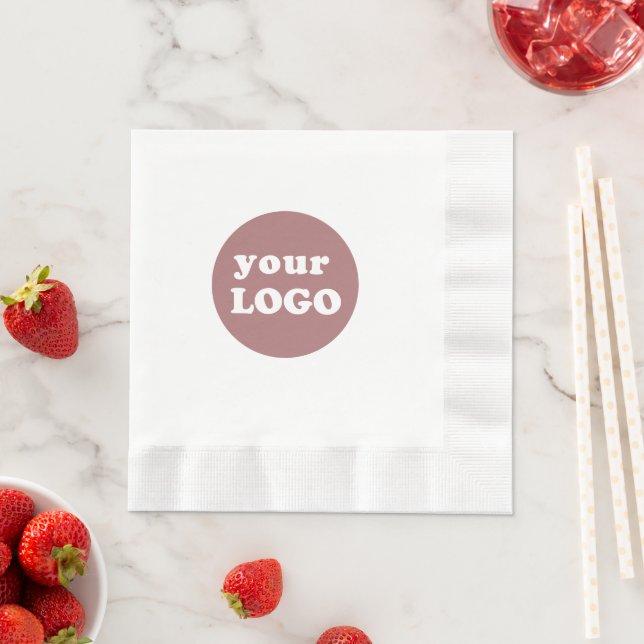 Professional Simple Custom Business Logo  Napkin (Insitu)