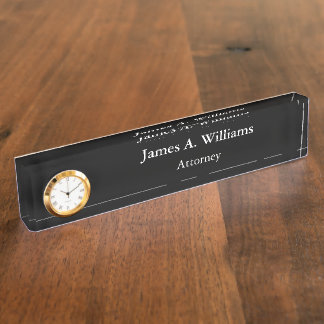 Professional Simple Custom Desk Plate