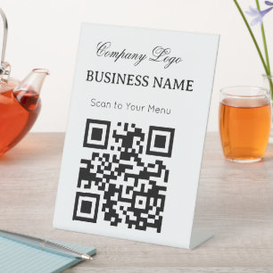 Professional simple custom Restaurant Business Pedestal Sign