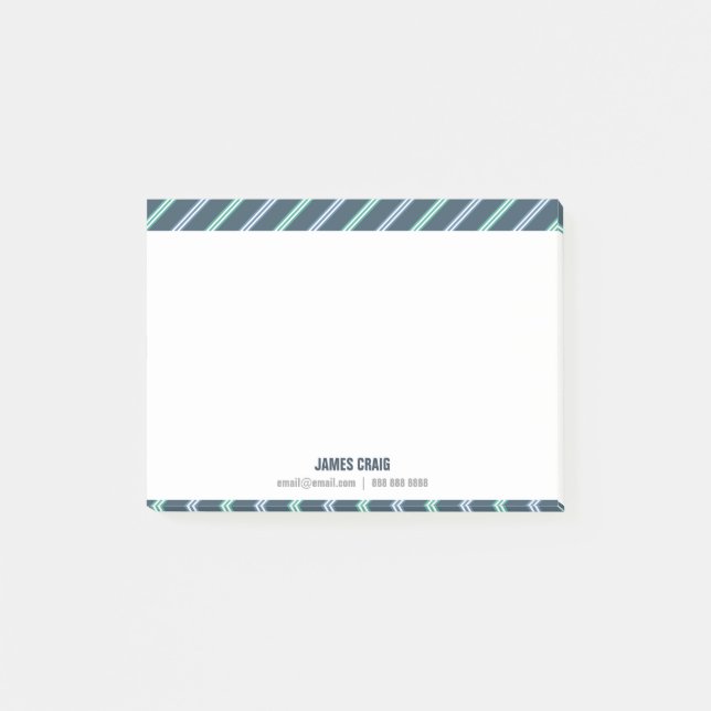 Professional Simple for Him Clean Masculine Basic Post-it Notes (Front)