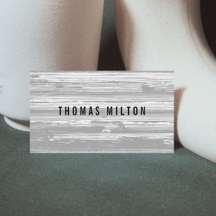 Professional Simple Grey Lines Consultant Business Card