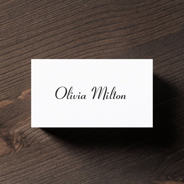 Professional Simple Handwriting Interior Designer Business Card (Creator Uploaded)