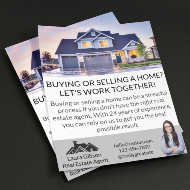 Professional Simple Local Realtor  Flyer (simple professional realtor marketing flyer)