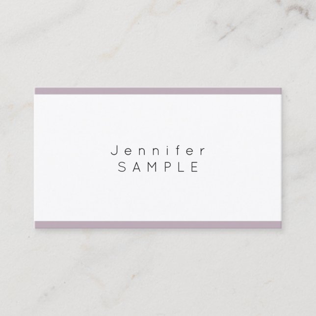 Professional Simple Modern Cool Design Elegant Business Card (Front)