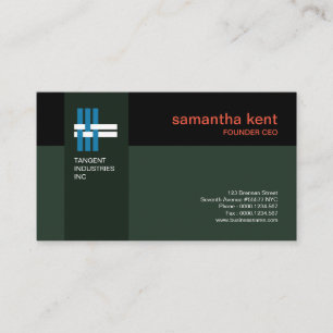 Professional Simple Modern Grey Columnar CEO Business Card