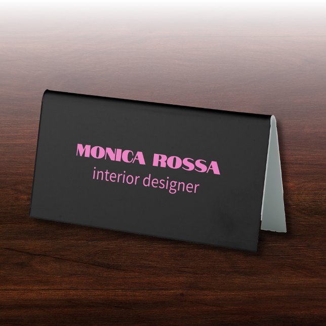 Professional Simple Modern Neon Pink Black (Creator Uploaded)