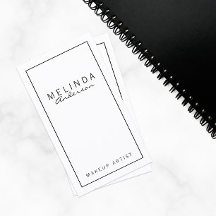 Professional Simple Modern White Business Card