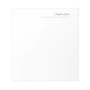 Professional Simple Plain Create Customise Notepad