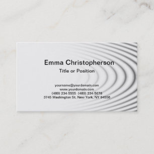 Professional Simple Plain Modern Stylish Grey Business Card