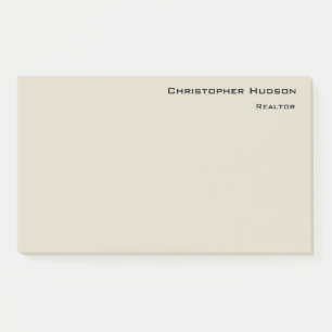 Professional Simple Plain Realtor Real Estate Post-it Notes