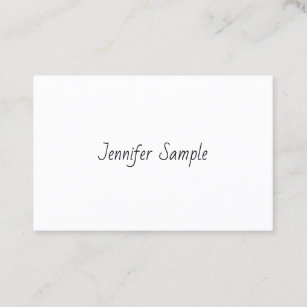 Professional Simple Template Hand Script Modern Business Card