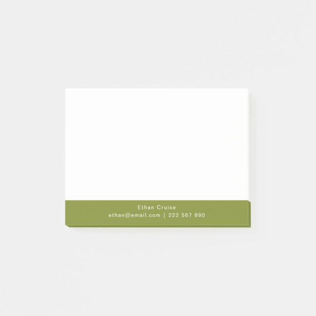 Professional Simple White Post-it Notes (Front)