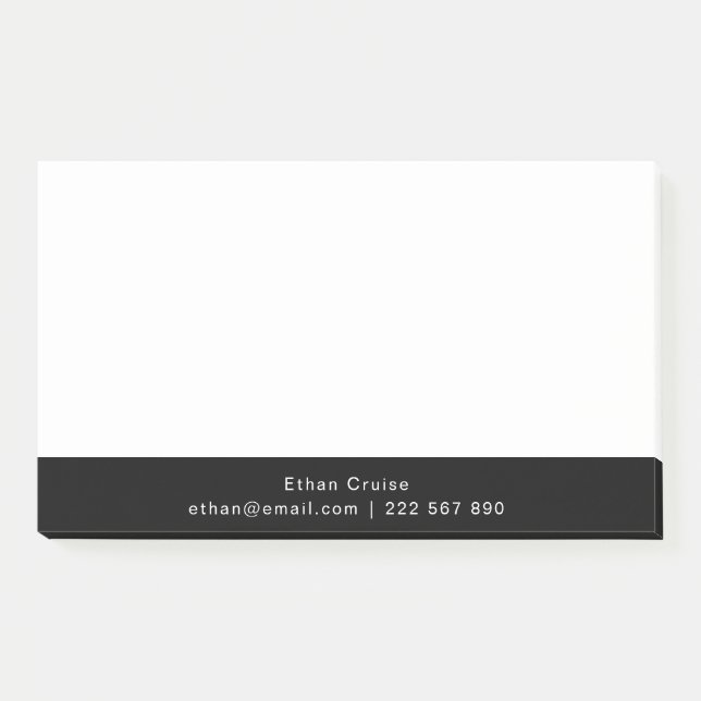 Professional Simple White Post-it Notes (Front)