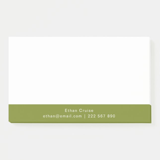 Professional Simple White Post-it Notes (Front)