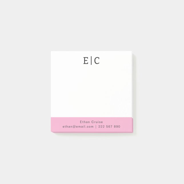 Professional Simple White Post-it Notes (Front)