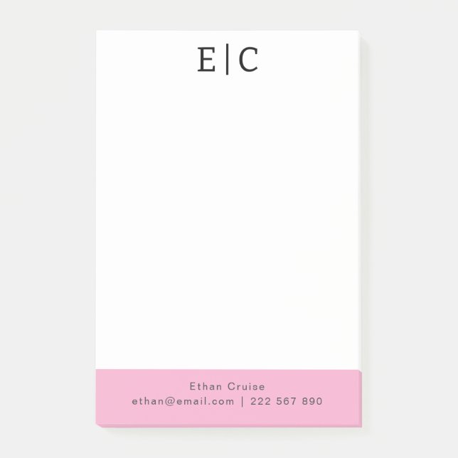Professional Simple White Post-it Notes (Front)